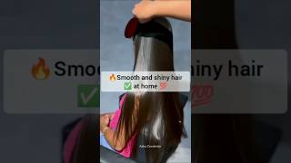 🔥Best home made hair smoothing cream ✅💯haircare shorts smooth [upl. by Akemat]