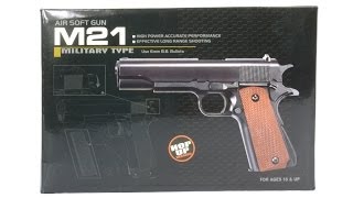 Double Eagle M21 BB Gun Unboxing HD [upl. by Foulk]