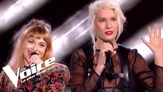 Eurythmics Sweet dreams  B DemiMondaine vs Luna Gritt  The Voice France 2018  Duels [upl. by Haneekas37]