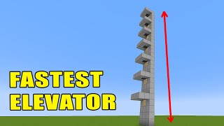 New FASTEST Multi Floor Elevator in Minecraft [upl. by Cleave]