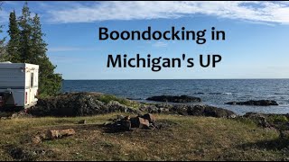 Boondocking Michigans Upper Peninsula and visit NASAs rocket launch pad [upl. by Ayotol]