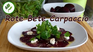 Rote Bete Carpaccio  Die perfekte Vorspeise für Weihnachten [upl. by Park]