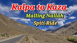 Kalpa to Kaza Ride  Spiti Ride [upl. by Matheny]