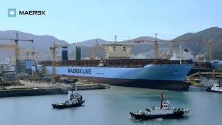 Maersk  TripleE Semilaunch timelapse [upl. by Emarie]