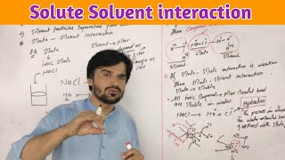 Solute Solvent interaction class 9 MT CHEMISTRY [upl. by Heaps667]