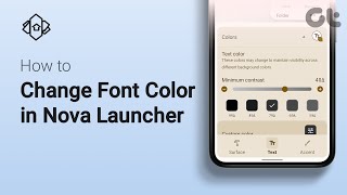 How To Change Font Color in Nova Launcher in 2024  Customise Font Colors on App Drawer amp Folders [upl. by Asi]