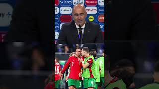 Las palabras del entrenador Roberto Martínez sobre Cristiano Ronaldo después de que falló el penal [upl. by Benis]