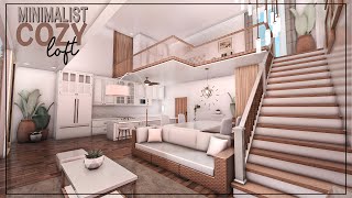 BLOXBURG Minimalist Cozy Loft  house build 🪴 [upl. by Acebber809]