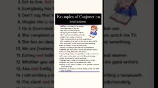 Examples of Conjunction sentencesyoutubeshorts grammar [upl. by Larentia153]