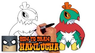 How to Draw Pokemon  Hawlucha [upl. by Essilem92]