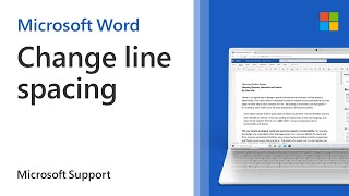 How to change line spacing in Word  Microsoft [upl. by Lamar]