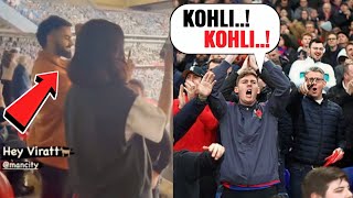 Virat Kohli Amazing 🥵 Reaction When FA CUP Whole Stadium Chanting quotKOHLI KOHLIquot At Wimbly Stadium [upl. by Inoue]