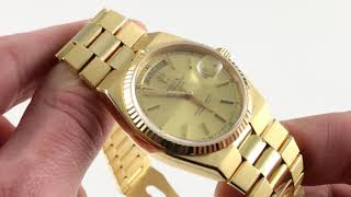 Vintage Rolex Oysterquartz DayDate 19018 Luxury Watch Review [upl. by Gillead]