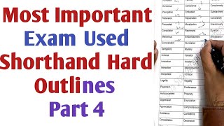 most important shorthand difficult legal examination routine words I part 4 I live dictations [upl. by Ialokin]