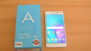 Samsung Galaxy A5  Unboxing Setup amp First Look HD [upl. by Liesa]