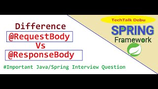 Important Interview Question of Spring Annotation  Difference between RequestBody amp ResponseBody [upl. by Kenon]