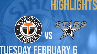 Yorkton Terriers vs Battlefords North Stars Feb 6th [upl. by Nibroc]