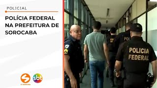 Polícia Federal na Prefeitura de Sorocaba  TV Sorocaba SBT [upl. by Ettennig847]