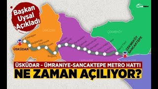 İSTANBUL  ÇEKMEKÖY  SANCAKTEPE  SULTANBEYLİ  METRO HATTI [upl. by Moulden]