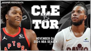 Toronto Raptors vs Cleveland Cavaliers Full Game Highlights  Nov 26  2024 NBA Season [upl. by Otsirave]