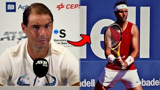 Rafael Nadal sobre su regreso al conde godo quotMe lo tomo como mi ultimo añoquot  Barcelona Open 2024 [upl. by Aufmann407]