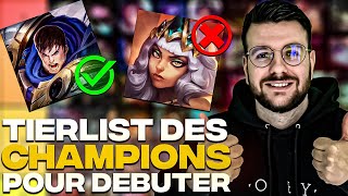 TIERLIST DES MEILLEURS CHAMPIONS POUR DEBUTER SUR CHAQUE LANE SUR LEAGUE OF LEGENDS [upl. by Terrell771]