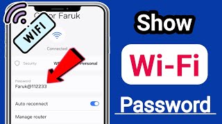 How to show WiFi Password using your Phone [upl. by Bessie682]