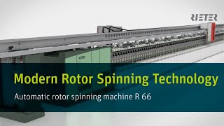 Rieter Rotor Spinning Machine R 66  Modern rotor spinning technology [upl. by Ewer580]