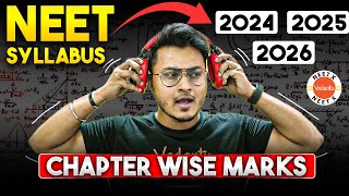 New Chapter Wise Weightage for NEET 2024  2026  NEET Syllabus  PCB Marks Distribution [upl. by Lynnett207]