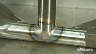 Welding 4130 Chrome Moly with Stainless Steel Filler Super Missile Weld [upl. by Nerret]