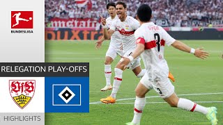 Stuttgart Shocks HSV  VfB Stuttgart  Hamburger SV 30  Highlights  Relegation – Bundesliga 2223 [upl. by Nylkoorb]