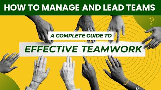 How to Manage and Lead Winning Teams  Essential Strategies for Success [upl. by Eilyab]