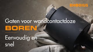 Gaten voor wandcontactdozen boren  Eenvoudig en snel [upl. by Droffats]