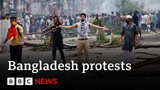 More than 150 killed in Bangladesh protests  BBC News [upl. by Piggy]