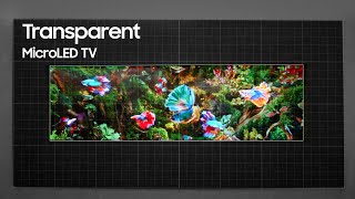 Transparent MicroLED Display  TV OF THE FUTURE NOW [upl. by Beberg25]