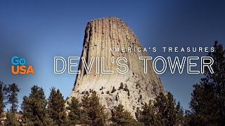 Devils Tower Americas Treasures  Devils Tower National Monument [upl. by Ellerred988]