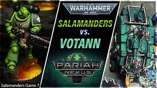 Salamanders vs Leagues of Votann  Warhammer 40k Battle Report  Salamanders Game 7 [upl. by Aifoz315]