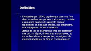 burnout épuisement professionnel  17  formationspsy [upl. by Anurb]