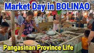 Market Day in BOLINAO PANGASINAN 2023  Morning Palengke Tour  Province Life in Philippines [upl. by Arlie]