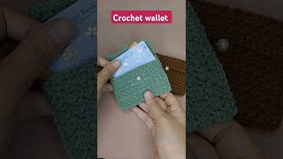 crochet easy wallet shorts youtubeshorts creativecrochet [upl. by Heilman673]