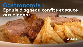 Gastronomie  épaule dagneau confite et sauce aux oignons [upl. by Uriel]