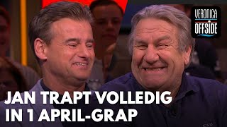 Jan trapt volledig in 1 aprilgrap van Wilfred Wat ben je toch een verschrikkelijke ll [upl. by Brelje]