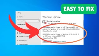 windows update KB5037768KB5038285 not installing in windows 10 [upl. by Schlessel]