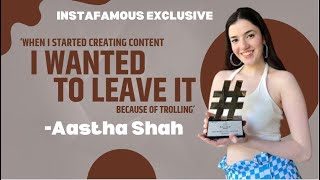 InstaFamous Behind The Filters With Aastha Shah On Content Creation SkinPositivity amp Perseverance [upl. by Euqenimod]