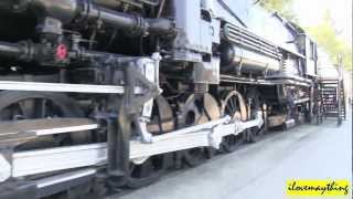 Real Steam Engine Trains  Classic TrainsLocomotives in Pomona California [upl. by Alliuqat]