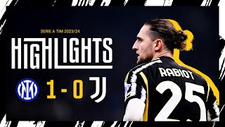 HIGHLIGHTS  INTER 10 JUVENTUS  SERIE A MD 23 [upl. by Ittap]