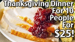 Thanksgiving Dinner for 10 people 25 Meals And Menus Ideas [upl. by Egreog]