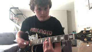 Beginner guitar player play the Skulls song from the misfits music musicgenre metal [upl. by Oneal]