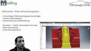 CAD Inventor  Kolben inklusive Werkzeugform [upl. by Oliviero]