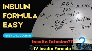 insulin Infusion Calcultion In Hindi  Insulin Infusion Protocol in ICU  insulininfusion [upl. by Derry]